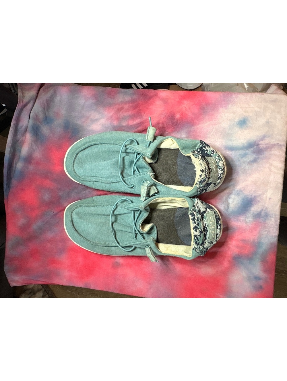 Hey Dude Wendy Stretch Fleece Sea Blue US 9 EU 40